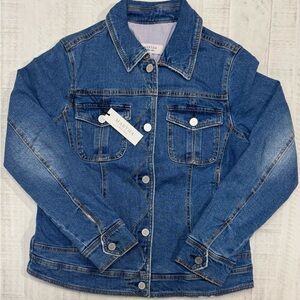 Martha Stewart weekend lined jean jacket medium blue